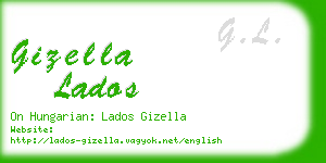 gizella lados business card